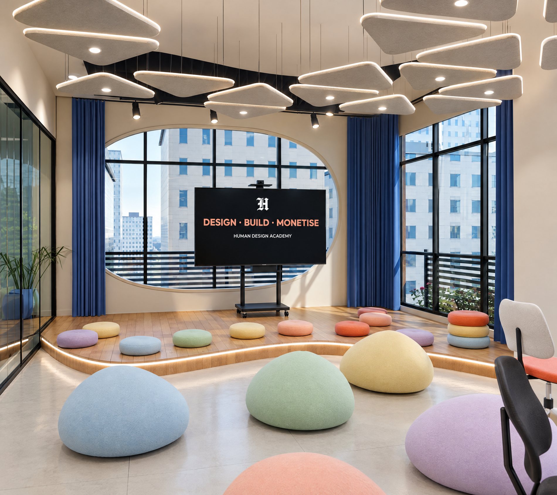 Stage and common area