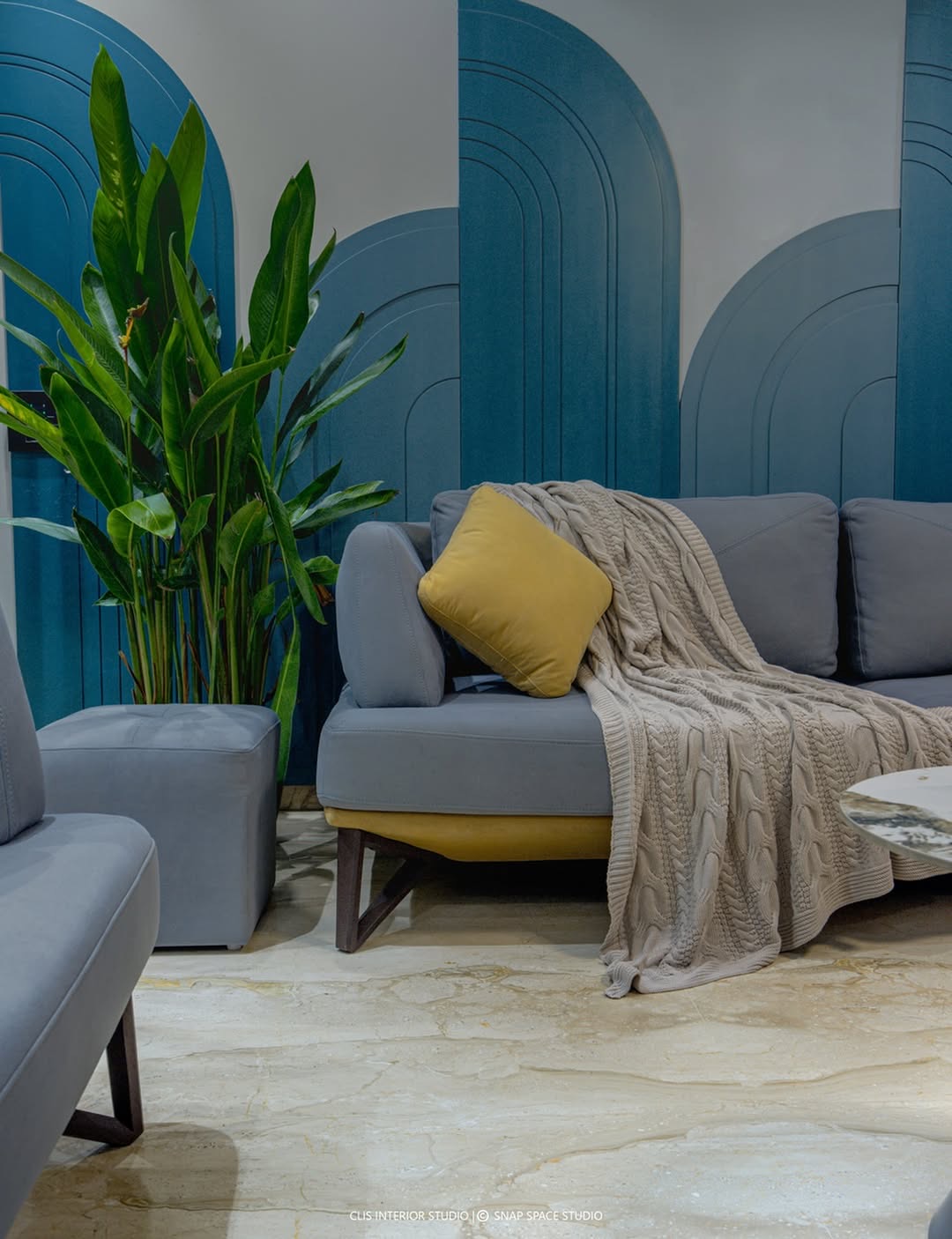 Lounge wall, photographed